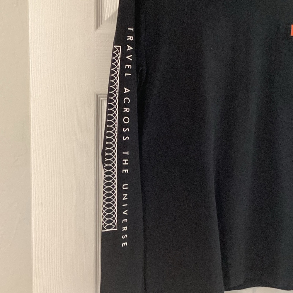 Zara Black and Red Graphic Long Sleeve Tee - Picture 2 of 6